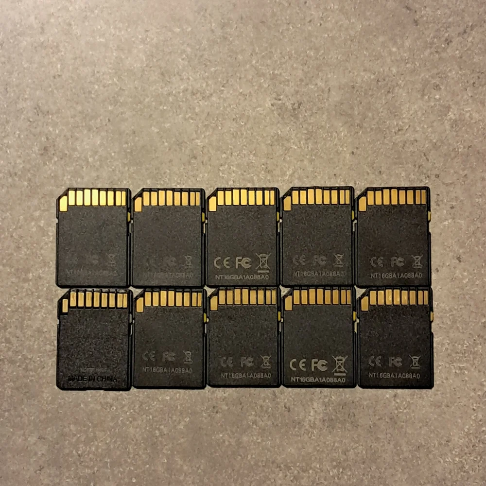 SD Cards 16 GB By Netac Lot Of 10